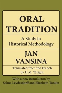 Oral Tradition - Vansina, Jan