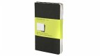 Moleskine Cahier pocket blanko schwarz DIN A6. 3er Pack