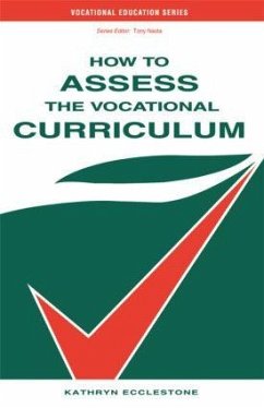 How to Assess the Vocational Curriculum - Ecclestone, Kathryn
