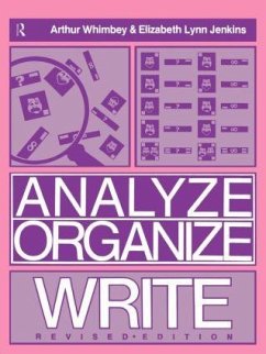 Analyze Organize Write Revised Ed. - Whimbey, Arthur; Jenkins, Lynn