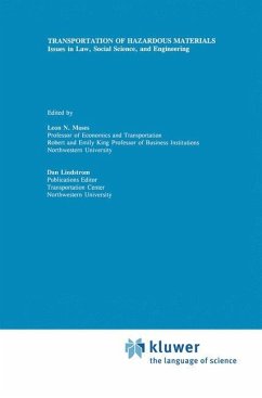 Transportation of Hazardous Materials - Moses, Leon N. / Lindstrom, Dan (Hgg.)