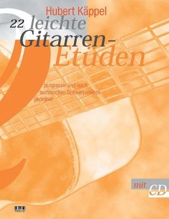 22 leichte Gitarren-Etüden. Inkl CD - Käppel, Hubert