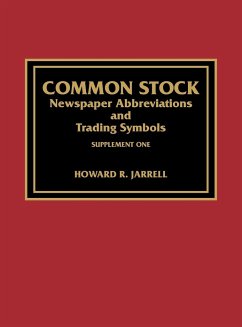 Common Stock Newspaper Abbreviations and Trading Symbols, Supplement One - Jarrell, Howard R.