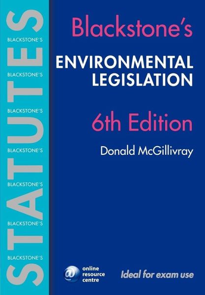 Blackstone's Environmental Legislation Blackstone's Environmental Legislation
