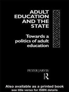 Adult Education and the State - Jarvis, Peter
