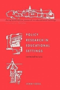 Policy Research in Educational Settings - Ozga, Jennifer; Ozga