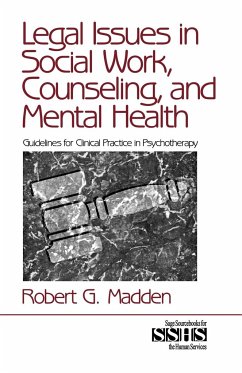 Legal Issues in Social Work, Counseling, and Mental Health - Madden, Robert G.