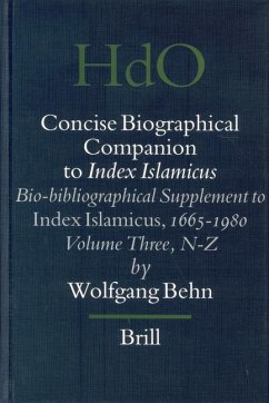 Concise Biographical Companion to Index Islamicus - Behn, Wolfgang