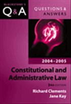 Q&A: Constitutional and Administrative Law - Clements, Richard / Kay, Jane