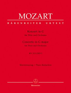 Konzert G-Dur KV313 für Flöte und Orchester für Flöte und Klavier