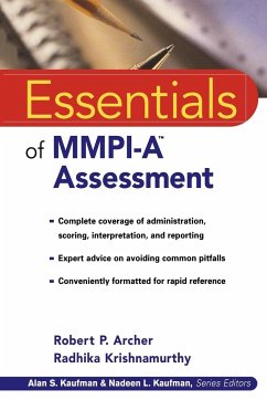 Essentials of MMPI-A Assessment - Archer, Robert P; Krishnamurthy, Radhika