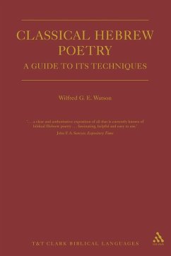Cover Classical Hebrew Poetry