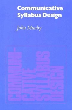Communicative Syllabus Design - Munby, John; John, Munby; Munby, J.