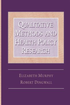 Cover Qualitative Methods and Health Policy Research