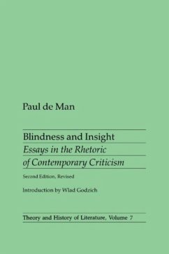 Blindness and Insight - De Man, Paul