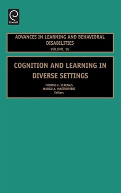 Cognition and Learning in Diverse Settings - Scruggs, Thomas E / Mastropieri, Margo A (eds.)