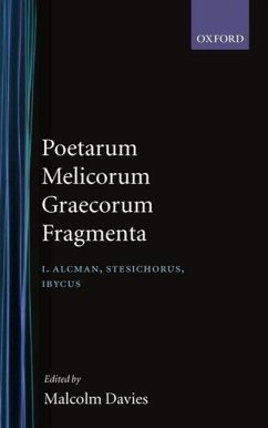 Poetarum Melicorum Graecorum Fragmenta - Davies, Malcolm (ed.)