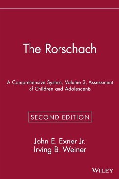 The Rorschach, Assessment of Children and Adolescents - Exner, John E; Weiner, Irving B