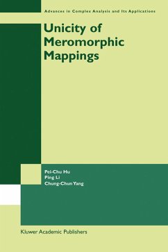Unicity of Meromorphic Mappings - Hu, Pei-Chu;Li, Ping;Yang, Chung-Chun