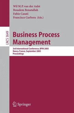 Business Process Management - van der Aalst, Wil M.P. / Benatallah, Boualem / Casati, Fabio / Curbera, Francisco (eds.)