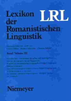 Lexikon der Romanistischen Linguistik (LRL), 8 Bde. in 12 Tl.-Bdn. zur Subskription / Lexikon der Romanistischen Linguistik (LRL) Bände I-VIII