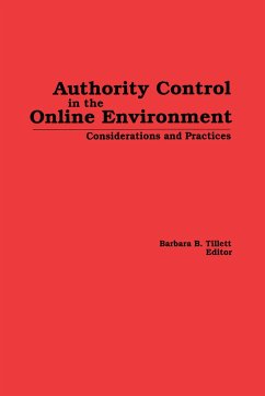 Authority Control in the Online Environment - Tillett, Barbara
