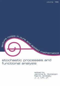 Stochastic Processes and Functional Analysis - Goldstein, Jerome A; Goldstein, Goldstein; Rao, M M