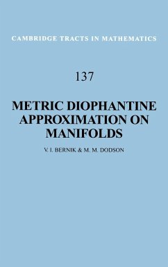 Metric Diophantine Approximation on Manifolds - Bernik, V. I.; Dodson, M. M.; Bernik, Vasilii Ivanovich