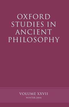 Oxford Studies in Ancient Philosophy - Sedley, David (ed.)