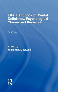 Cover Ellis' Handbook of Mental Deficiency, Psychological Theory and Research