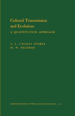 Cultural Transmission and Evolution - Cavalli-Sforza, Luigi Luca; Feldman, Marcus W.