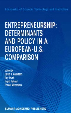 Entrepreneurship: Determinants and Policy in a European-US Comparison - Audretsch, D.B. / Thurik, Roy / Verheul, Ingrid / Wennekers, Sander (Hgg.)