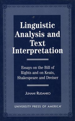 Linguistic Analysis and Text Interpretation - Rudanko, Juhani