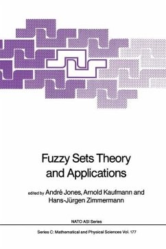 Fuzzy Sets Theory and Applications - Jones, Andr‚ / Kaufmann, Arnold / Zimmermann, Hans-Jürgen (Hgg.)