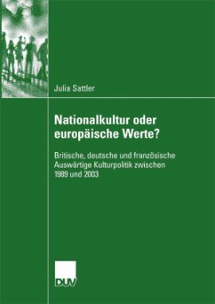 Nationalkultur oder europäische Werte? - Sattler, Julia