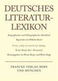 Deutsches Literatur-Lexikon / Aal - Bremeneck / Deutsches Literatur-Lexikon Band 1