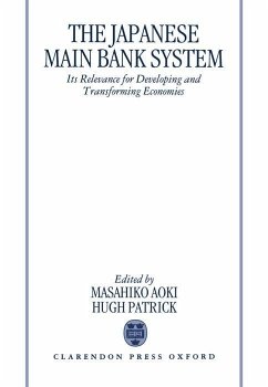 The Japanese Main Bank System - Aoki, Masahiko / Patrick, Hugh (eds.)
