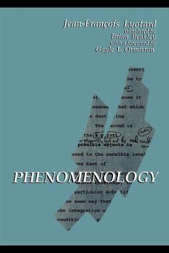 Phenomenology - Lyotard, Jean-Francois