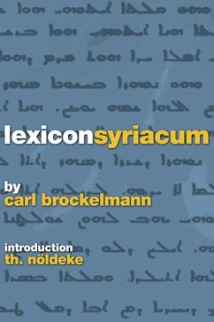 Lexicon Syriacum - Brockelmann, Carl