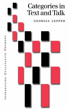 Categories in Text and Talk - Lepper, Georgia