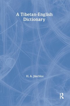 Tibetan-English Dictionary - Jaschke, H A