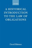 A Historical Introduction to the Law of Obligations