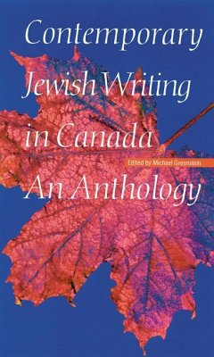 Contemporary Jewish Writing in Canada - Greenstein, Michael
