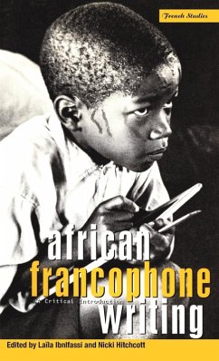 Cover African Francophone Writing
