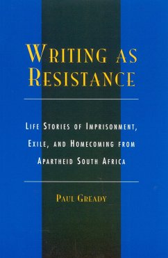 Writing as Resistance - Gready, Paul