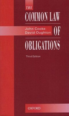 The Common Law of Obligations - Cooke, Philip Oughton, David Cooke, John