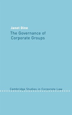 The Governance of Corporate Groups - Dine, Janet