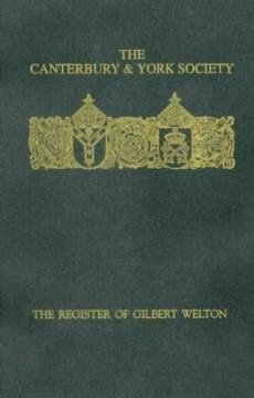 Cover The Register of Gilbert Welton