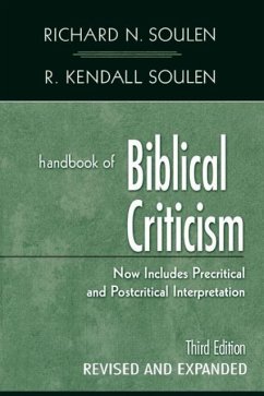 Handbook of Biblical Criticism - Soulen, Richard N; Soulen, R Kendall