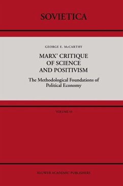 Marx¿ Critique of Science and Positivism - McCarthy, George